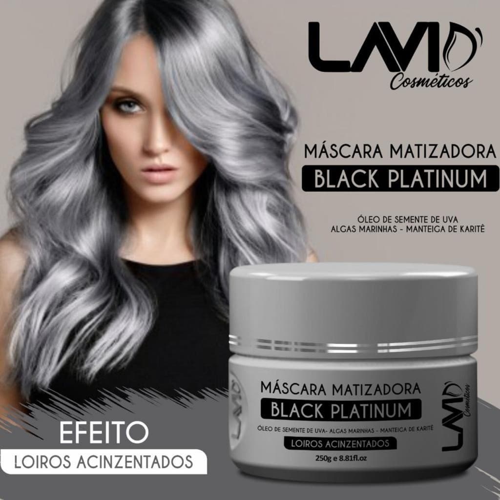 Máscara Matizadora  Acinzentado Platinum Lavid 250g