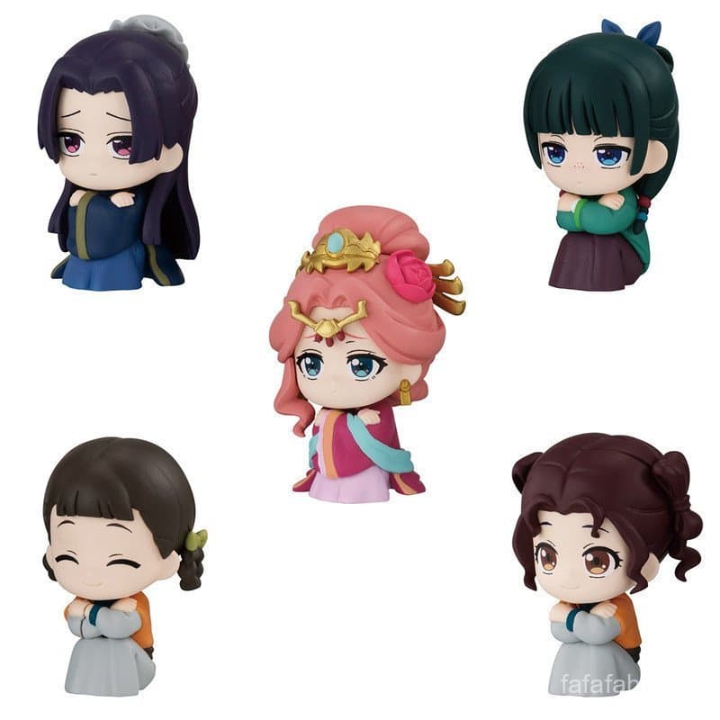 5 Peças The Apothecary Diaries maomao Figura De Ação Boneca Macarrão Rolha jinshi