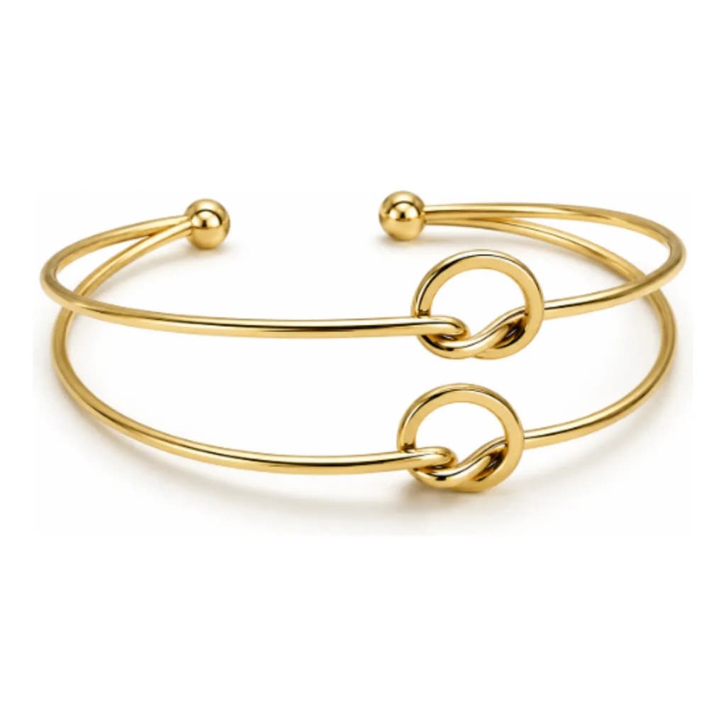 Pulseira Dourada Feminina Ajustável Delicada E Sofisticada