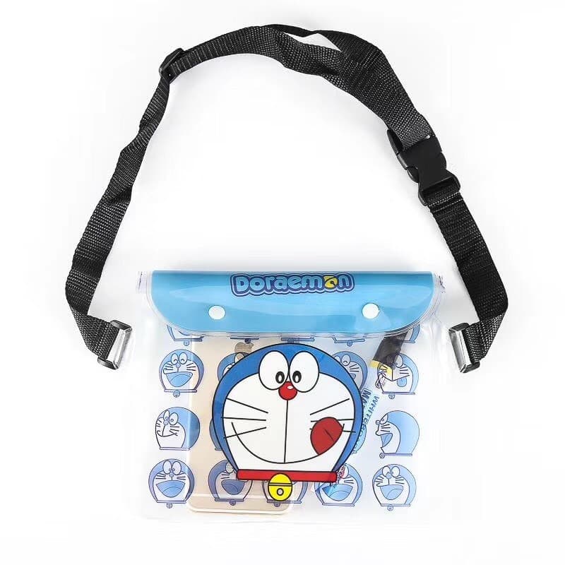 Grande dos desenhos animados do telefone móvel saco à prova dwaterproof água caso do telefone pvc dos desenhos animados