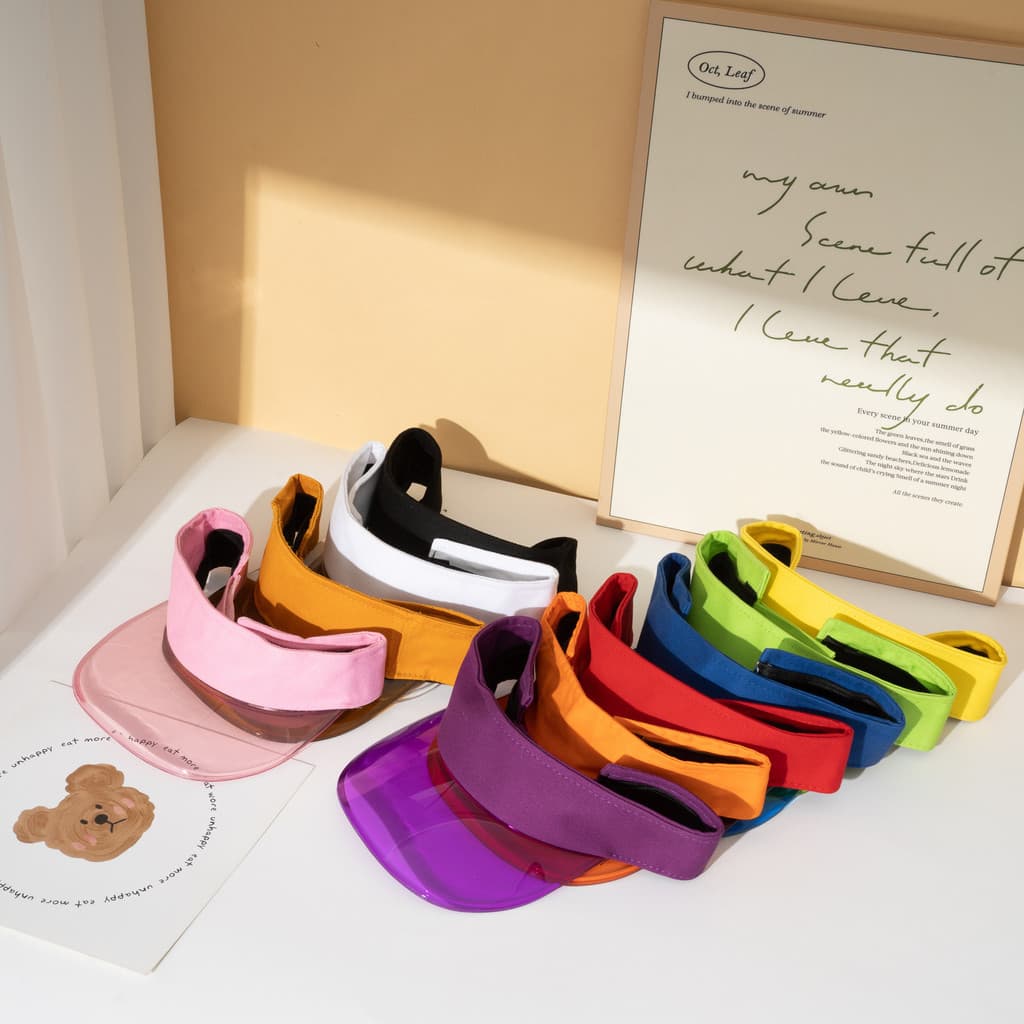 INS Protetor Solar Cartola Esportes Ao Ar Livre Moda Chapéu de Sol TPU Plástico Multicolor Chapéu de Viagem Pronto Estoq