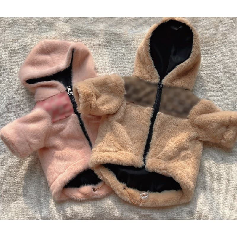 Roupa de Inverno Quente para Cães Teddy Schnauzer, Casaco de Pelúcia com Forro de Pelo. *&-&