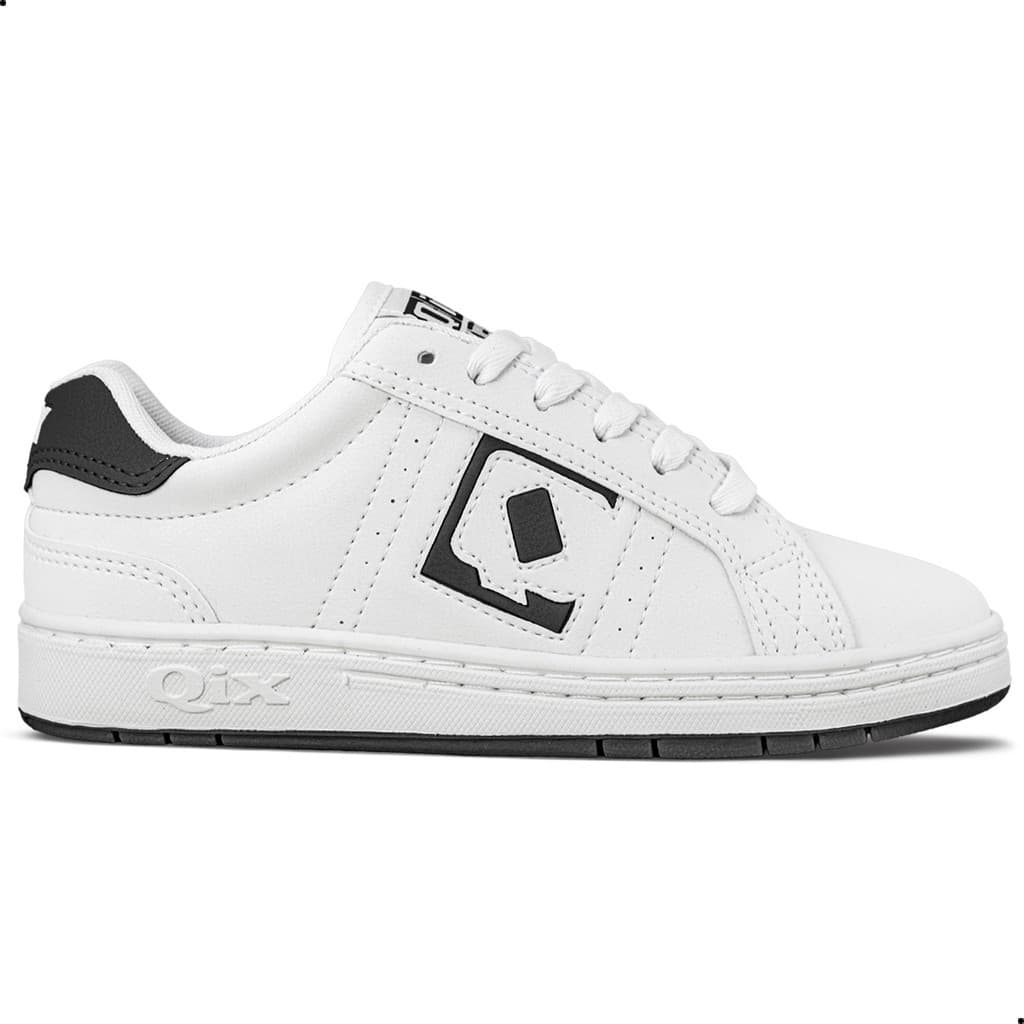 Tênis Qix Combat Retro Unissex | Branco Preto Ekogoma
