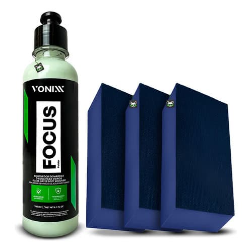 Kit Removedor Chuva Àcida Focus 240ml + 3 Tacos Lona Vonixx
