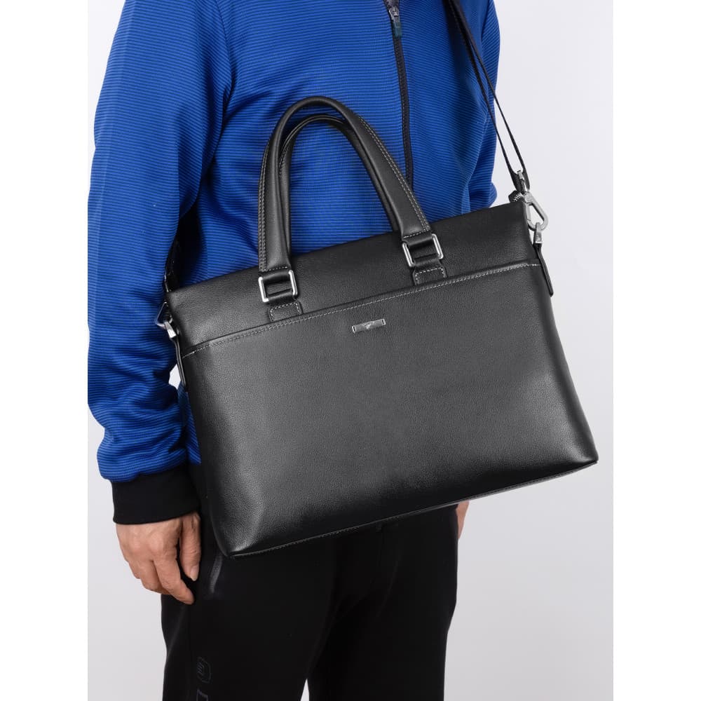 Sete lobos maleta masculina de couro genuíno Casual bolsa de computador negócios couro de um ombro bolsa mensageiro masc