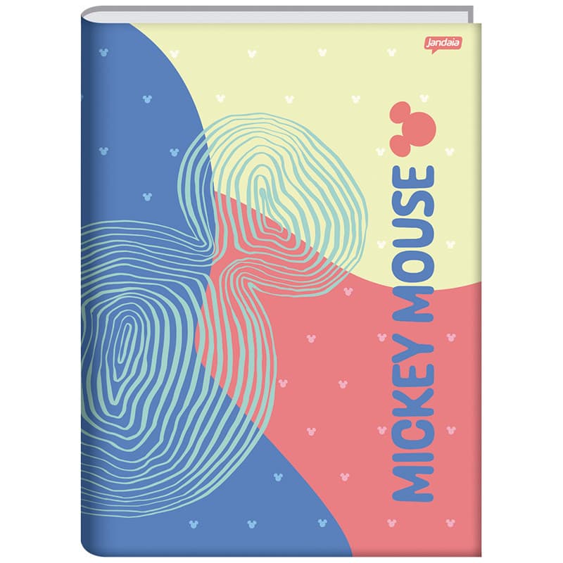 Caderno brochura 1/4 Mickey Mouse Disney Jandaia 80 folhas