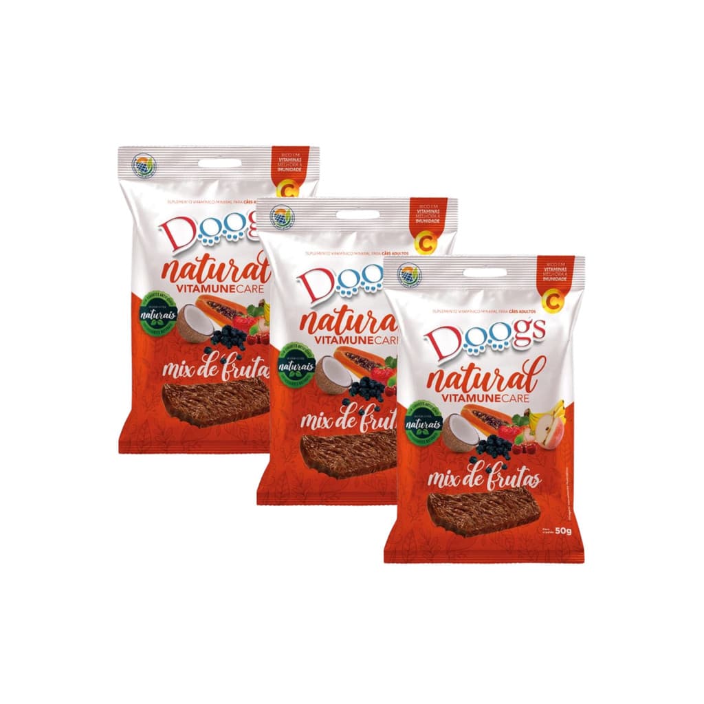 Suplemento Vitaminico Mineral Mix Frutas Vitamune Kit 3 Unid