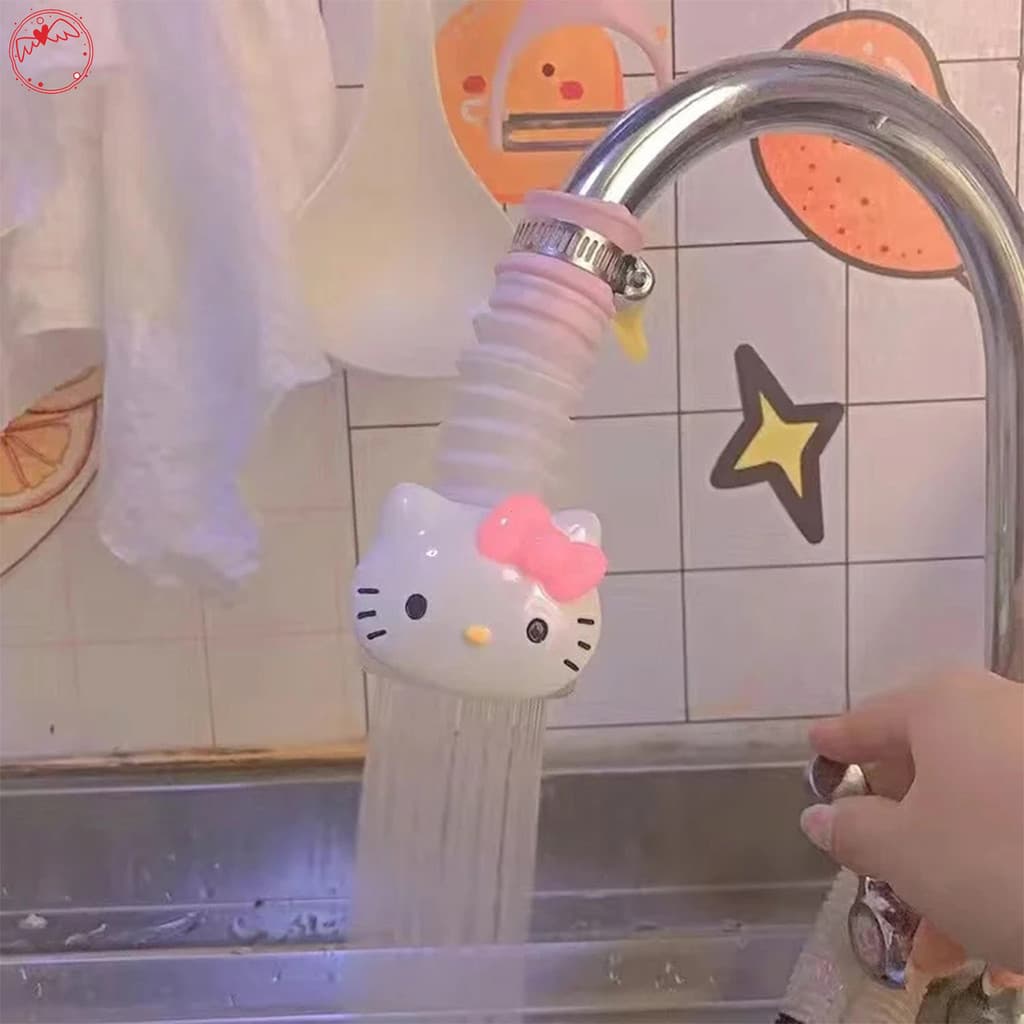 Sanrio Cute Melody Hello Kitty Filtro De Água Da Torneira De Cozinha Extensível Kawaii À Prova De Respingos DGE
