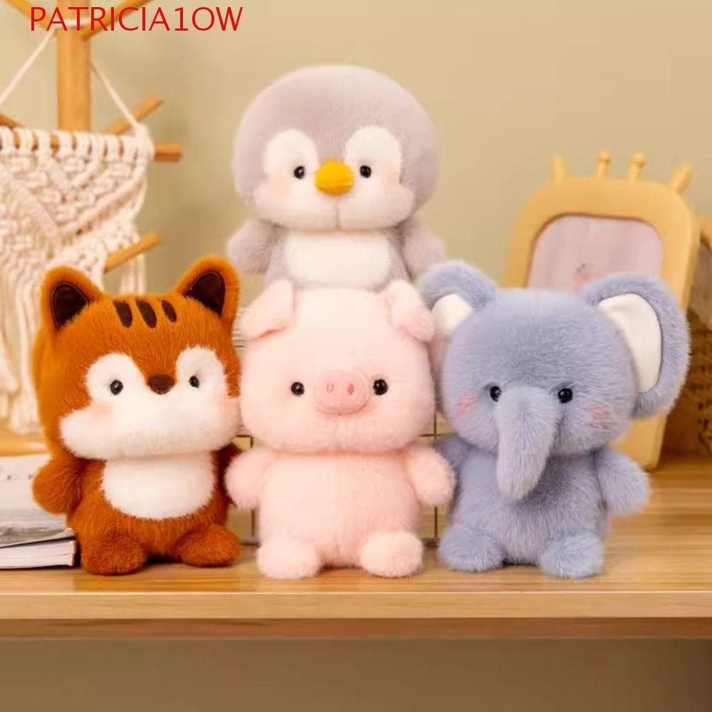 PATRICIA1OW Brinquedo De Pelúcia De Ursinho , Boneca Elefante Fofo De Coelho Branco Esquilo Animal De Estimação Macio