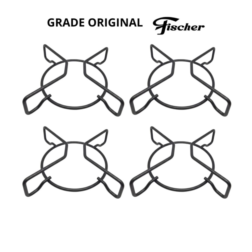 kit Trempe Grade Grelha Cooktop Fischer Fit Fit Line Pop Fogão  4 PEÇAS