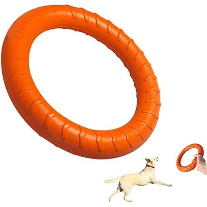 Brinquedo Para Mastigar Cachorro Com Disco Voador , Brinquedos Cães Mastigadores Agressivos Anel Flutuante/De Busca Raça
