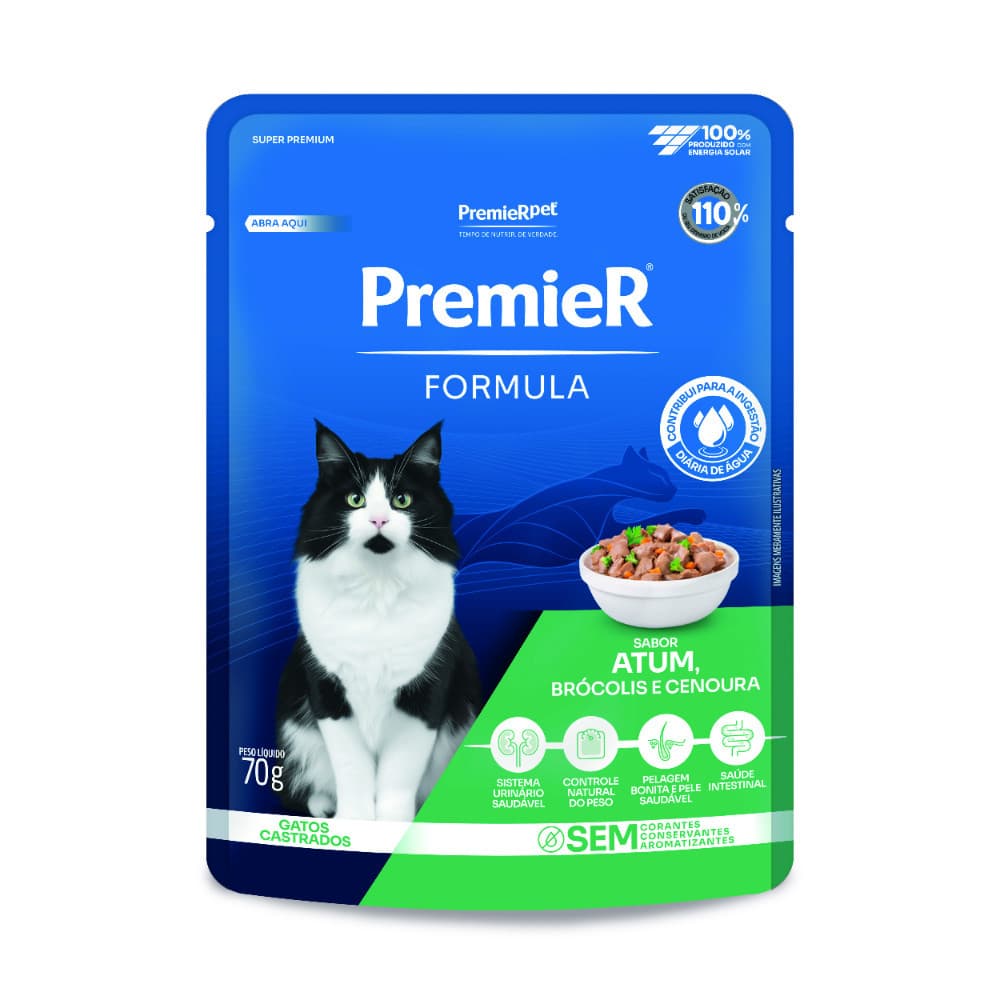 Premier Sache Gato 70Gr Formula Ad Castrado Atum