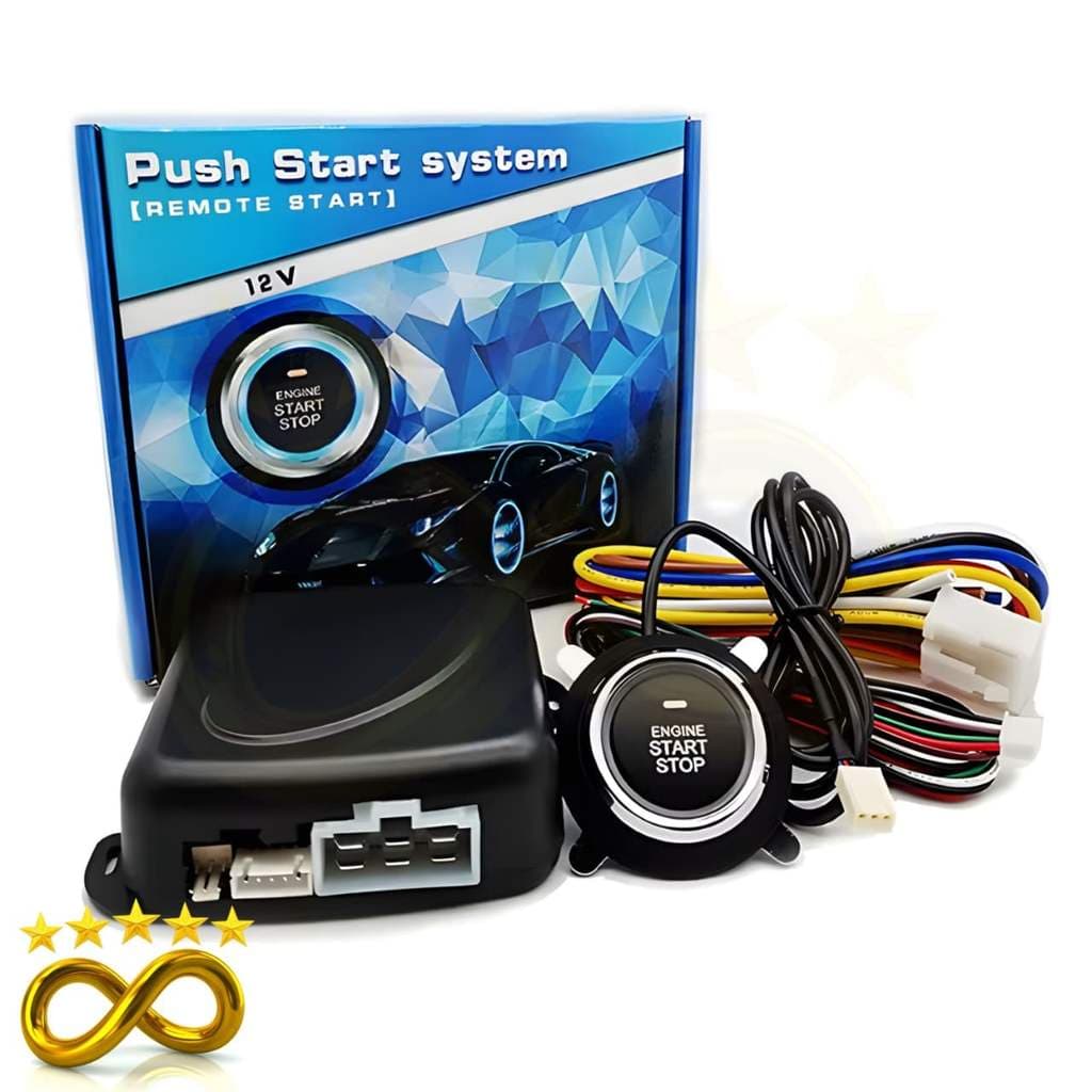 Kit Automotivo Botão Start Stop com Módulo 12V Botão Iluminado e Instalação Profissional