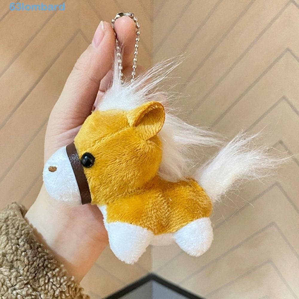 LOMBARD 2 Peças Chaveiro De Pelúcia De Cavalo , Animais Multicoloridos , Cavalos , Boneca , Joias , Macio , Decoração Su
