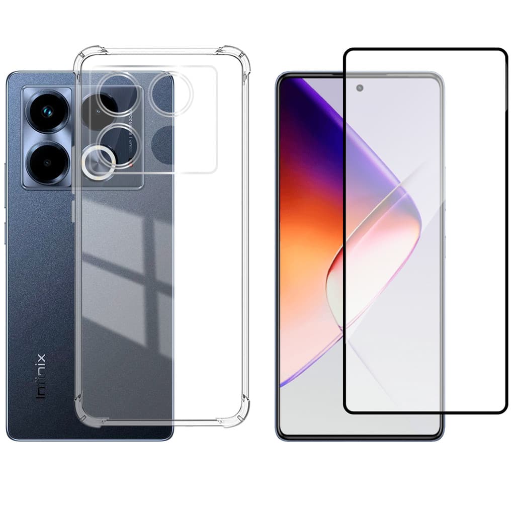 Capa Anti-impacto + Película Vidro 3D P/ Infinix Note 40 5G