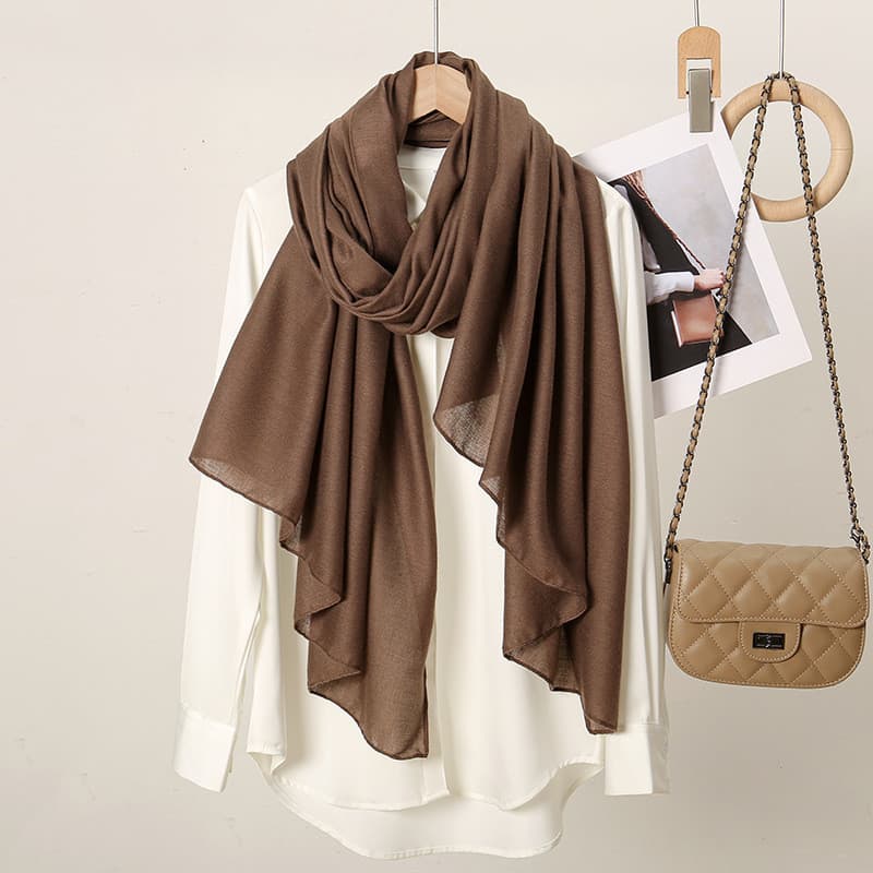 Simples Algodão Linho Hijab Cachecol Sólido Mulher Muçulmana Hijabs Xales Senhoras Macio Longo Headwraps Casual Feminino
