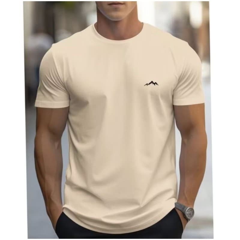 Camiseta Premium MONTANHA algodão fio 30.1 envio rápido Confortável