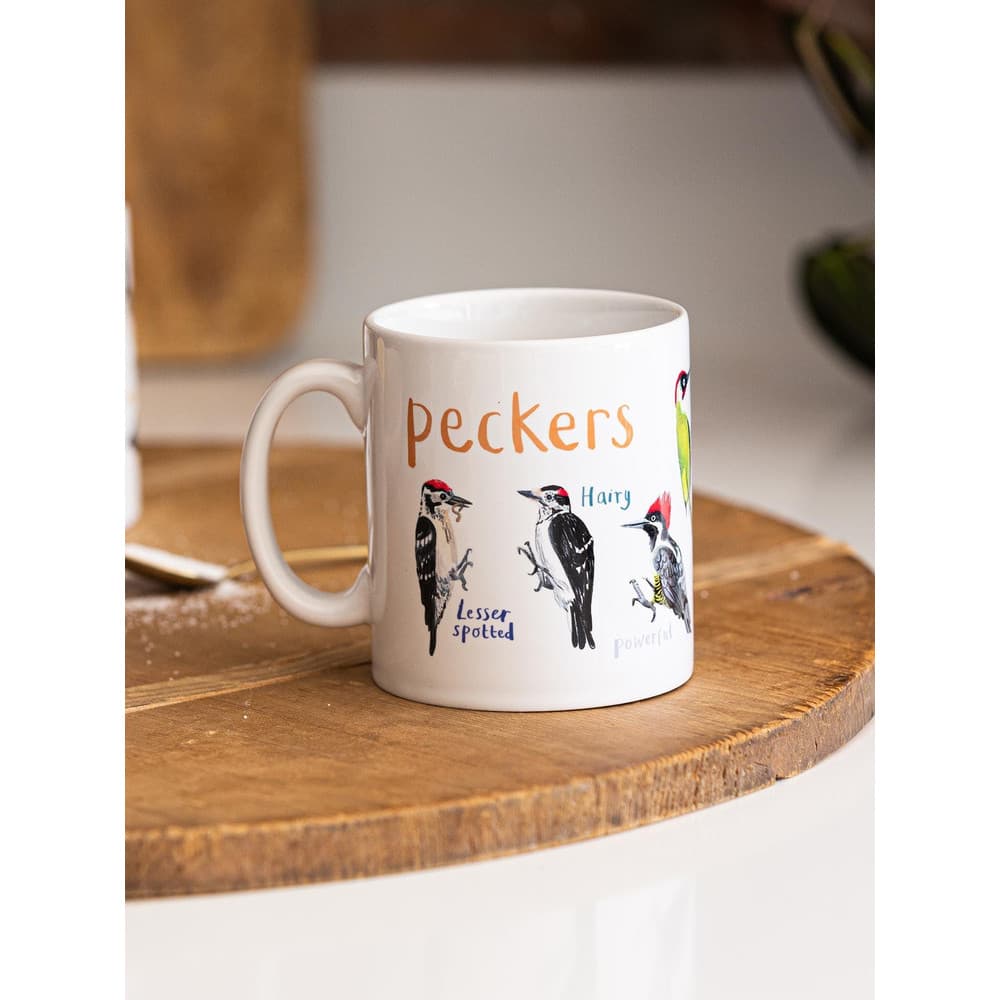 Peckers _ CeramiBird Woodpecker Bird Cup Caneca de cerâmica Copo de água Padrão criativo Xícara de café