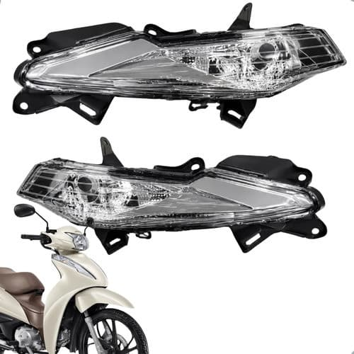 Par Seta Pisca Dianteiro Para Honda Biz 110 Biz 125 2018 2019 2020 2021 2022 2023 2024