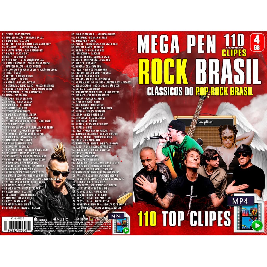 Usb Pronto 8gb - Mega Mix músicas Brasil