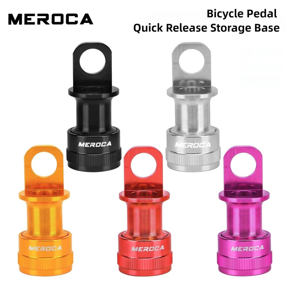MEROCA Dispositivo De Armazenamento De Pedal De Bicicleta De Liberação Rápida Base De Montagem Dobrável Para