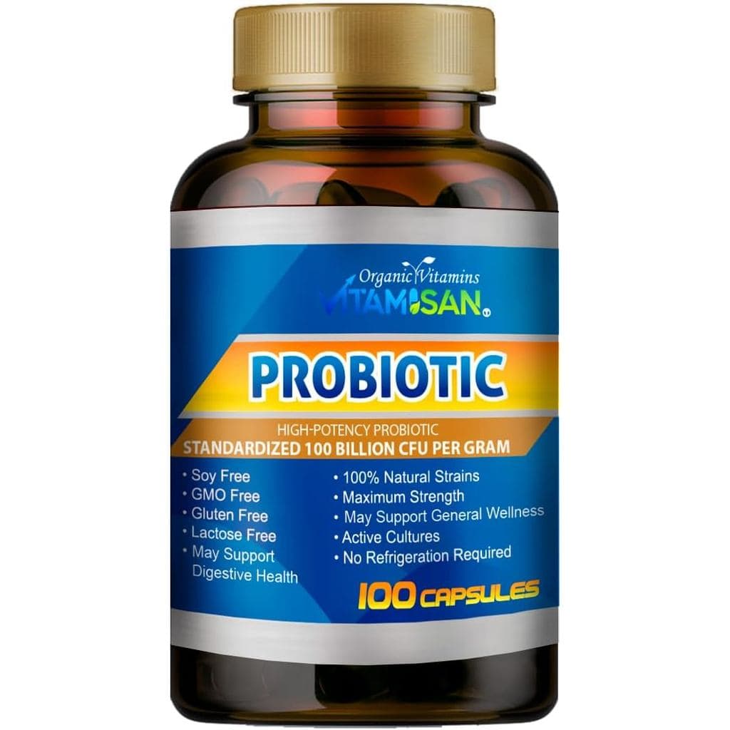 VITAMISAN Probióticos para Mulheres, Probióticos para Homens e Adultos, Natural, Probiótico Estável em Temperatura Ambie