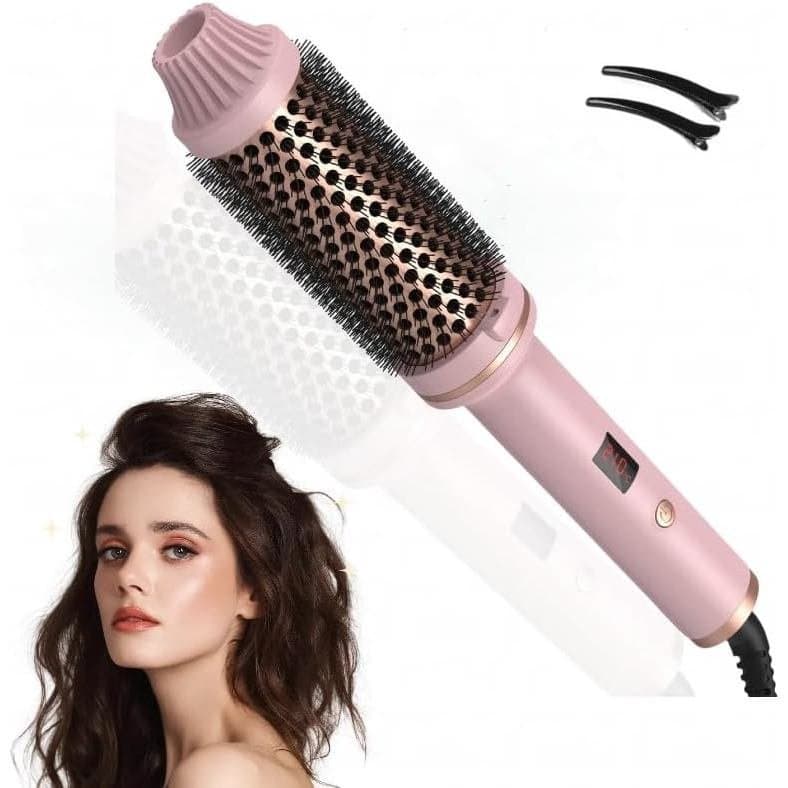 Escova Térmica IUI Beauty 3 em 1 Pro com Íons Negativos, Dois Aquecedores PTC, Escova Térmica IUI Beauty para um Estilo