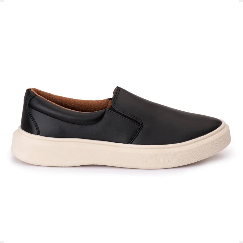 Tênis Iate Masculino Sintético Slip On Confortável Moderno