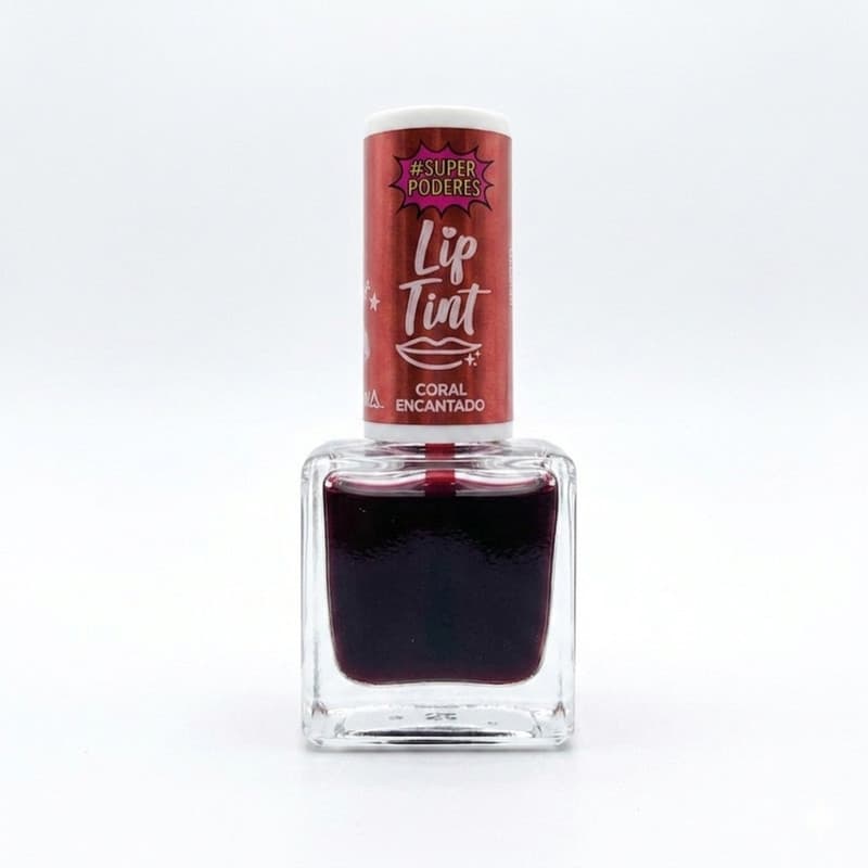Lip Tint 3 em 1 Coral Encantado Super Poderes - Batom Blush e Sombra | Longa Duração e Hidratante