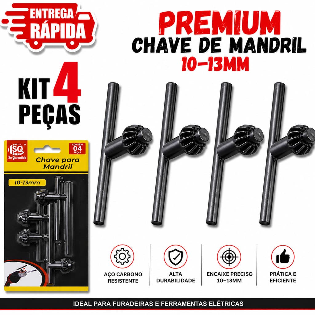 Chave De Aperto Mandril 3/8 - Universal 04/03/02/01 Resistente Qualidade  Excelente Para sua Furadeira