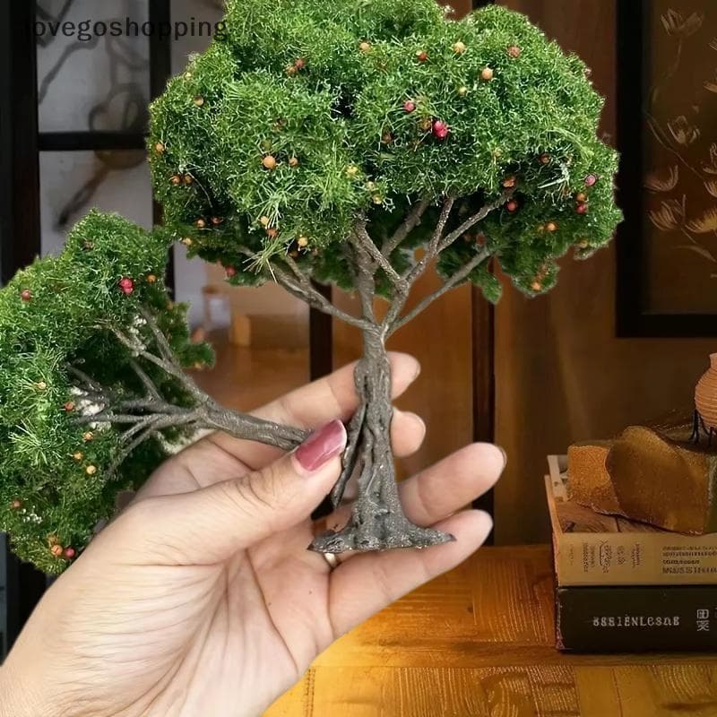 [lovego] 1 Peça DIY Árvores Frutíferas Decoração De Paisagem Em Miniatura Mesa De Areia Modelo De Construção Realista Ár