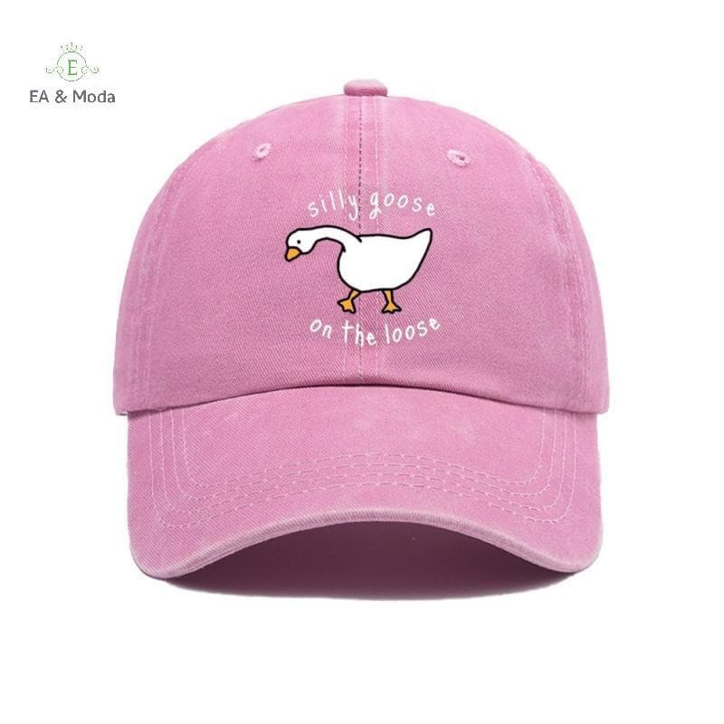 Chapéu De Beisebol Estampado EA & Moda Big Goose Para Homens E Mulheres Guarda-Sol Língua De Pato Ao Ar Livre .