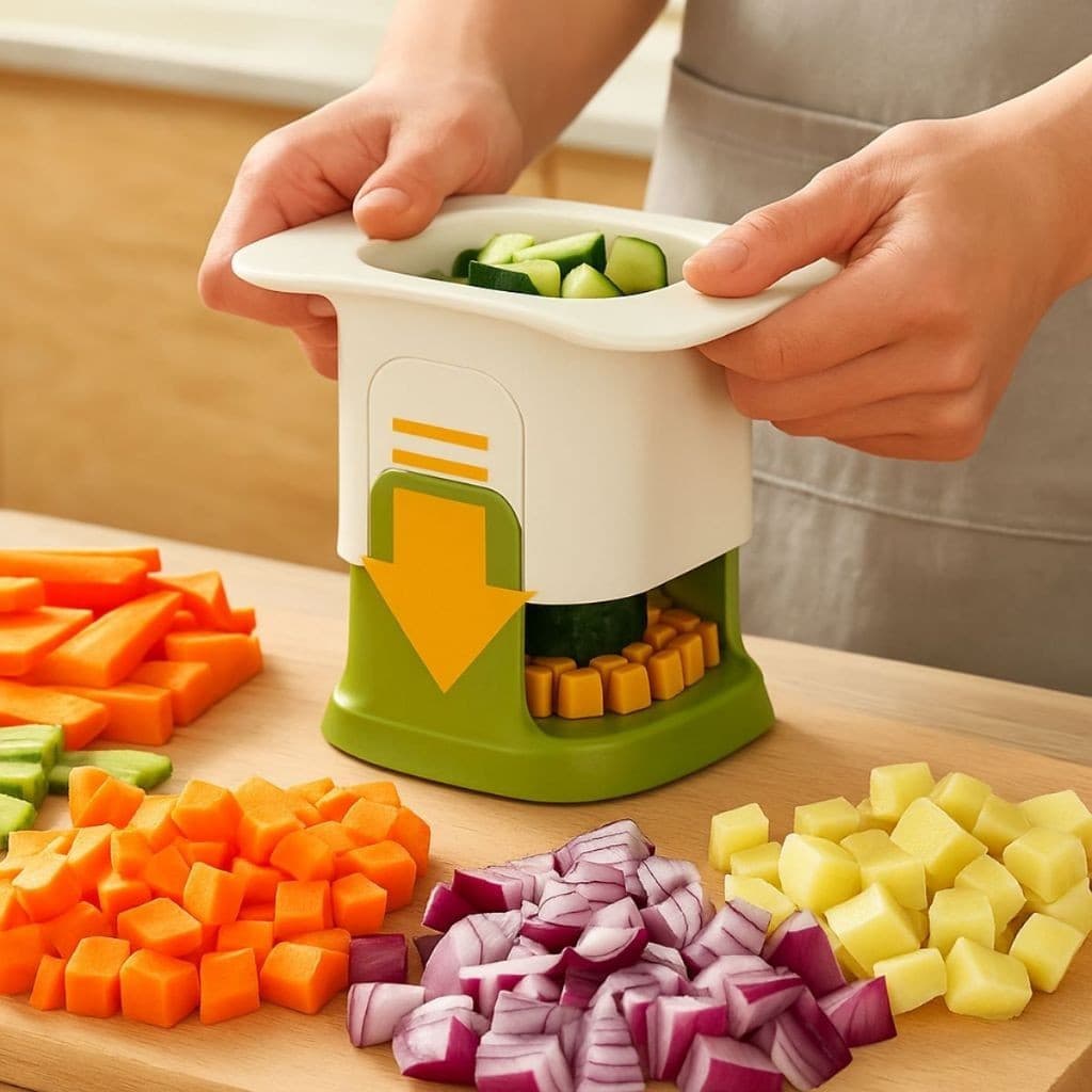 Cortador Fatiador De Legumes Manual Multifuncional De Aço Inoxidável Para Vegetais/Frutas/Legumes