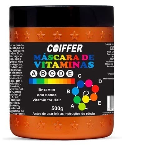 Máscara De Vitamina Coiffer 500gr Previne Queda E Quebra