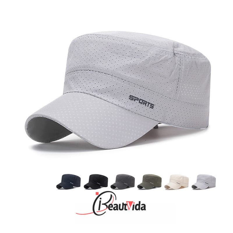 BBYTER Summer Mesh Outdoor Esporte Esportivo De Verão Bonés Militares De Secagem Rápida Homens De Cadete Respirável Boné