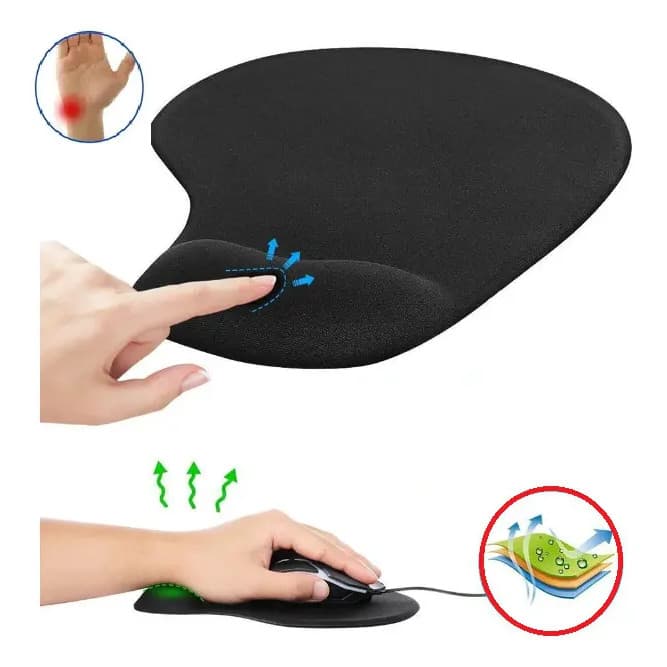 Mouse Pad Pequeno Descanso De Punho Ergonômico Confortável