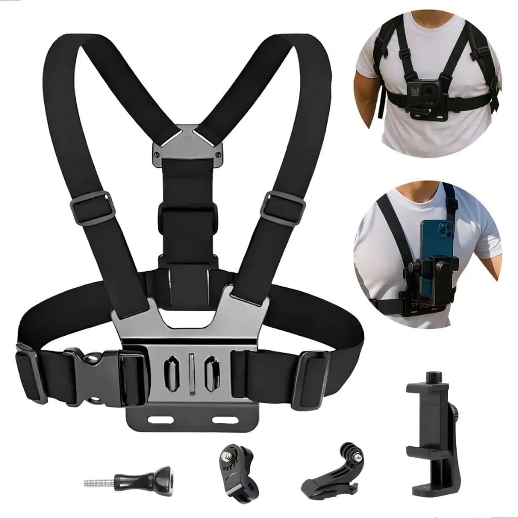 Suporte ajustável para celular e câmera GoPro adequado para motocicletas e bicicletas