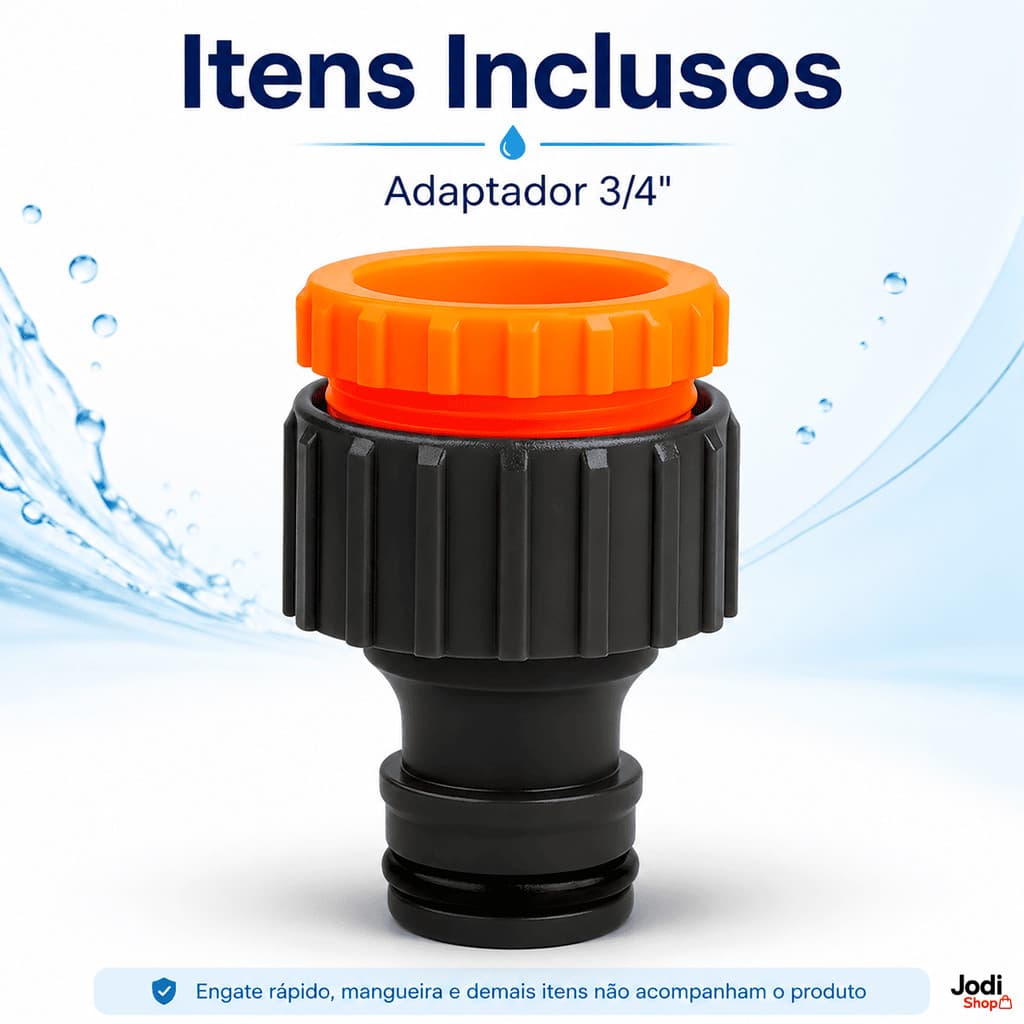 Adaptador 3/4 para Mangueira com Encaixe Preciso e Vedação Eficiente