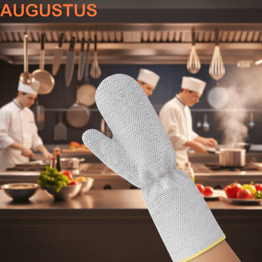 AUGUSTUS 6 Pcs Luvas De Lavar Louça , Fio De Aço Espessadas De Design Estendido Limpeza À Prova D'água