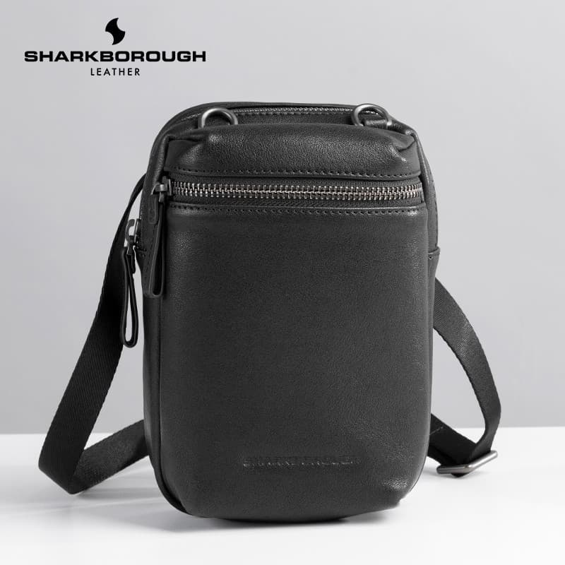 Bolsa de ombro masculina de couro genuíno, bolsa mensageiro da moda Casual, versão coreana, bolsa de peito de couro, bol