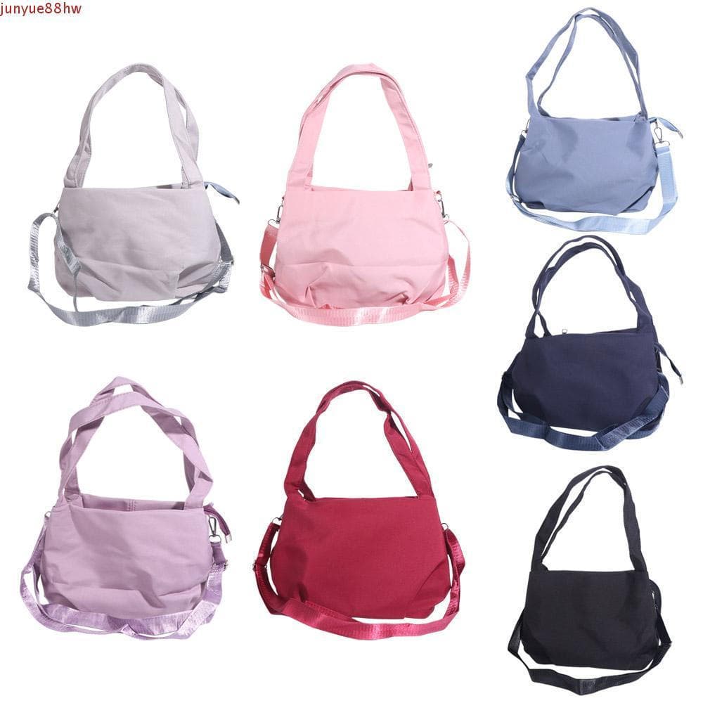JUNYUE Bolsa De Ombro De Nylon , Bolinho Com Zíper De Grande Capacidade Estilo Coreano Crossbody Esportiva De Cor Sólida