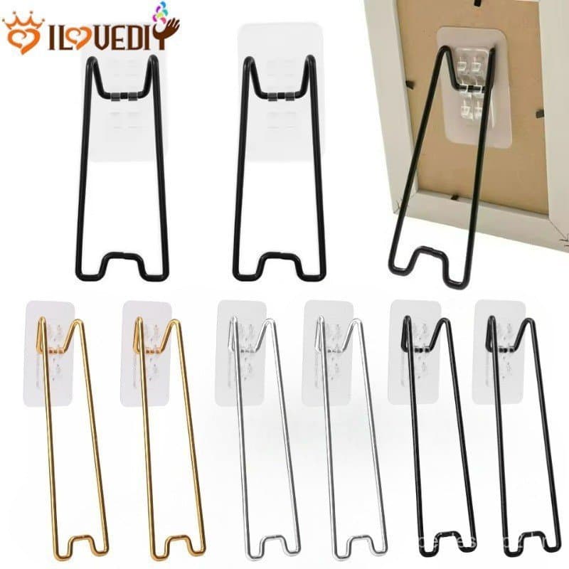 Suporte Para Porta-Retratos Organizador De Mesa | Adesivo Sem Perfuração Casa/Escritório , Construção De Metal Resistent
