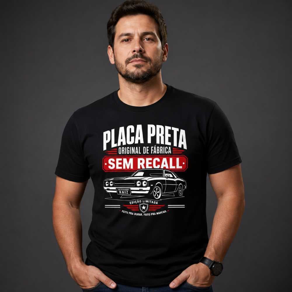 Camiseta Masculina Original de Fábrica Sem Recall Homem Raiz 100% Algodão