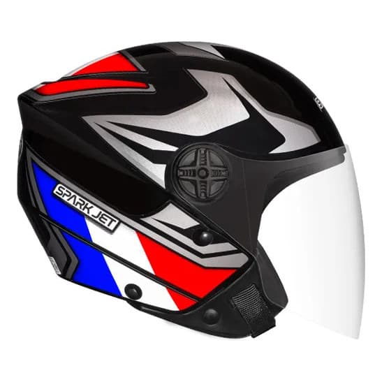 Capacete Spark Jet Preto Brilhoso Seleções Copa Tds Tamanhos