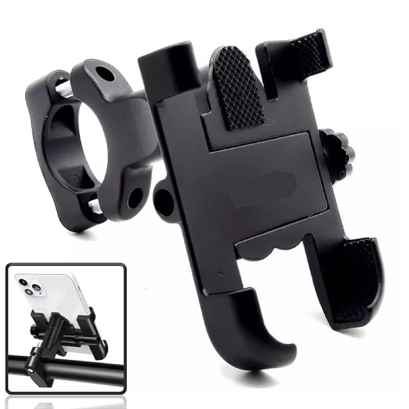 Suporte para Celular Moto Bike Com Fixação Giratório 360 Gps Aluminio Resistente