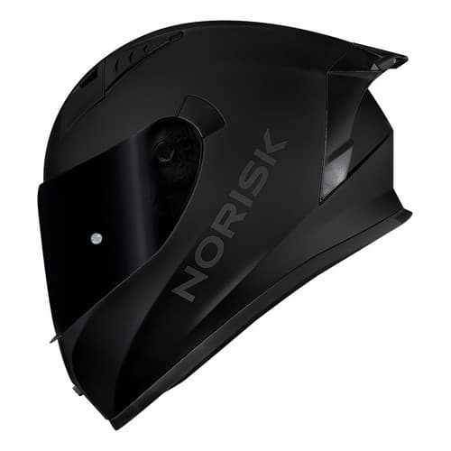 Capacete Norisk Flow Preto Fosco + viseira  + aerofolio fume