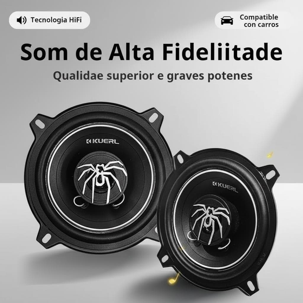 Par Alto Falante 5 Polegadas alta fidelidade qualidade de som DC-12v do carro RMS-25w porta