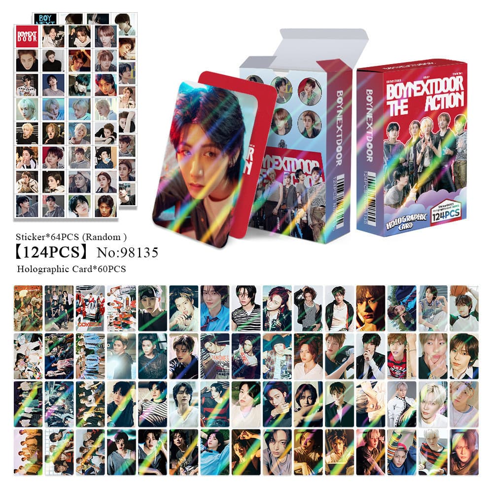 Kpop Idol 124 Unidades/Conjunto BOYNEXTDOOR LASER lomo Cartões Postais