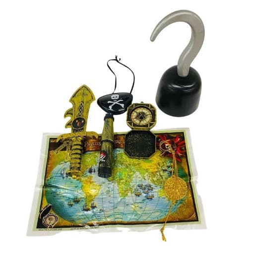 Kit Pirata com 7 peças para Fantasias de Pirata/ Halloween