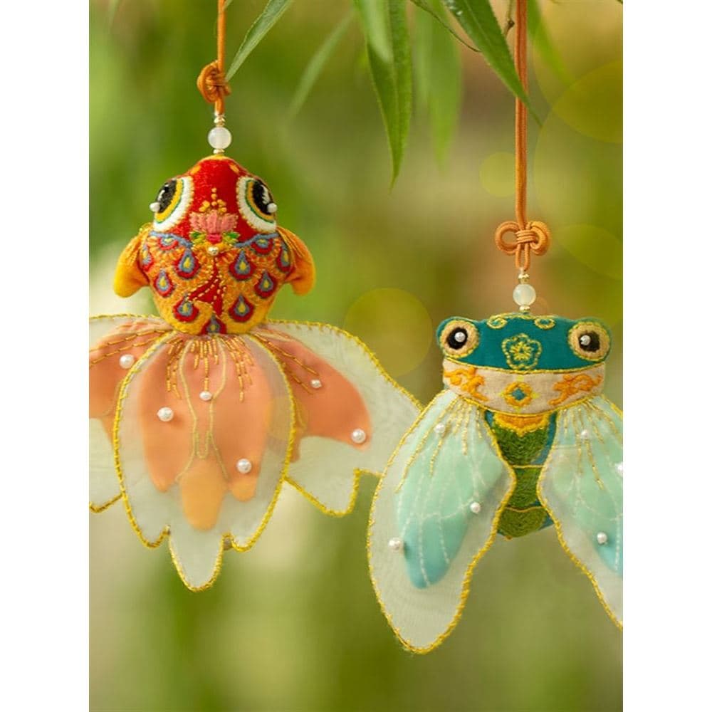 Saquinho de Festival de barco dragão, bolsa de Material diy, bordado à mão, repelente de mosquitos, bolsa portátil para